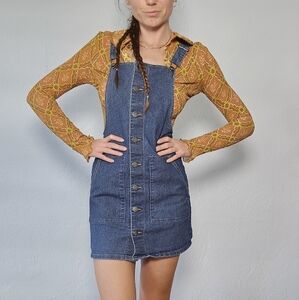 SO Denim Overall Dress XS